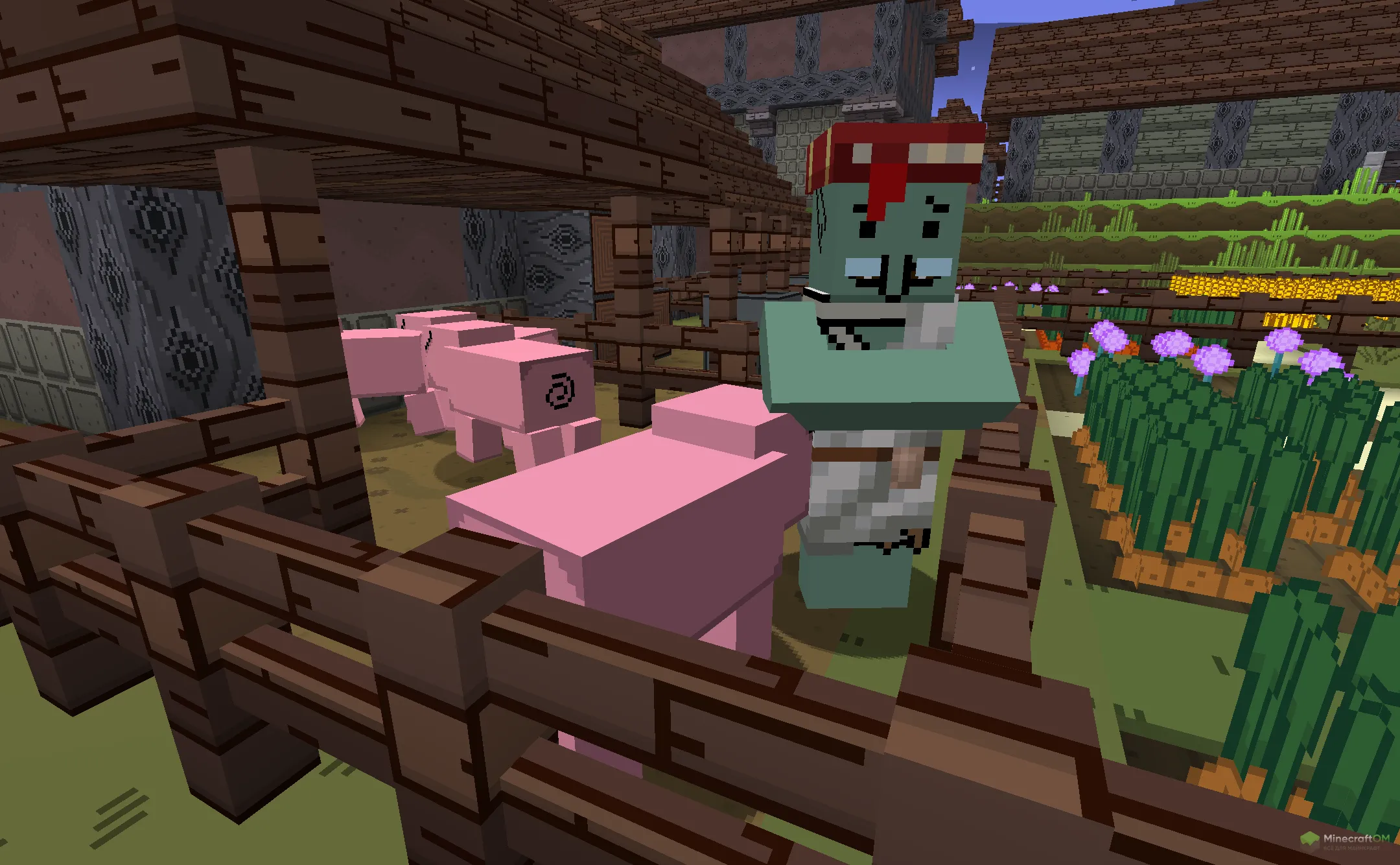 Новые мобы из текстурпака Adventure Time Craft