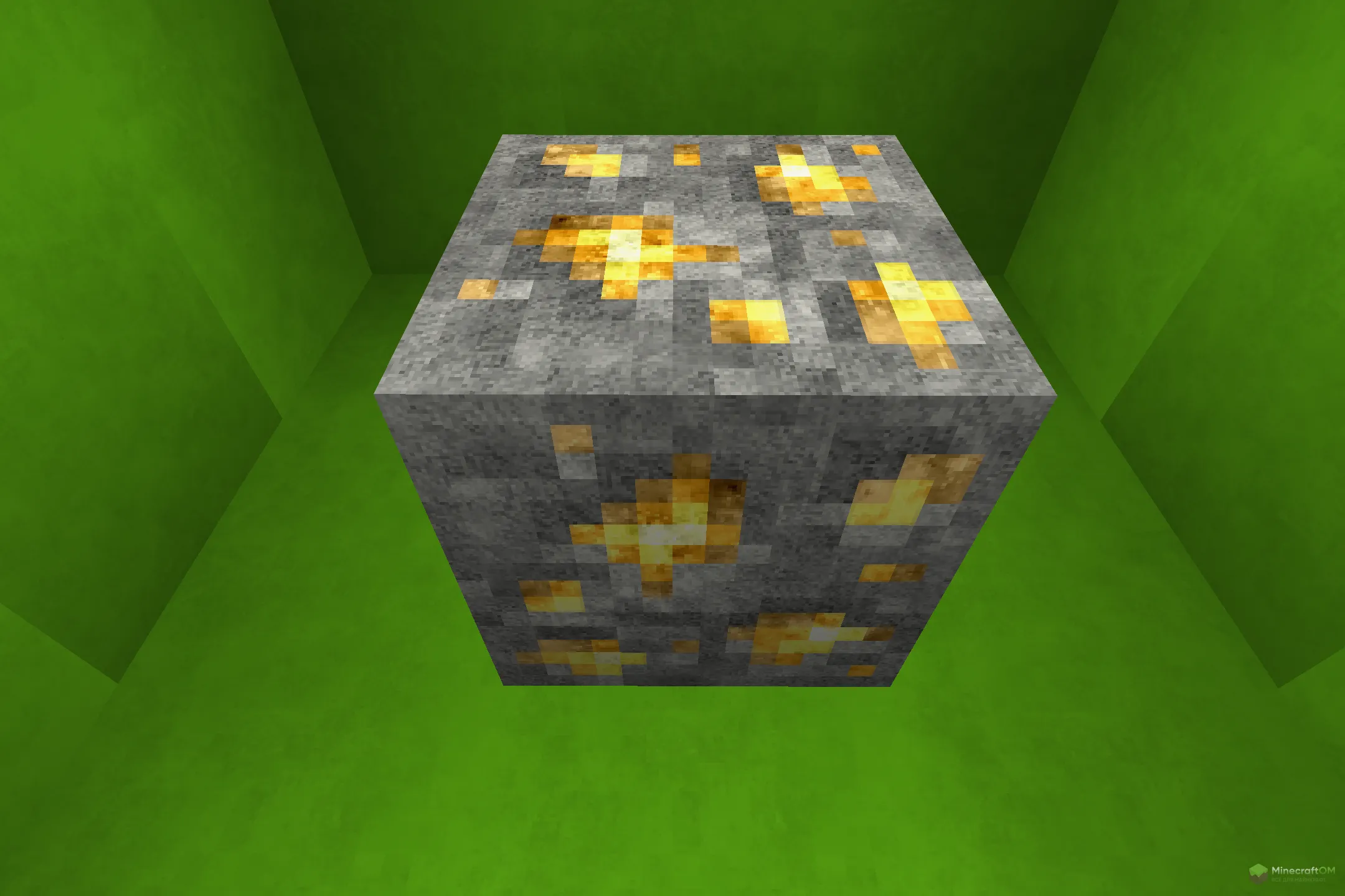 Новая золотая руда из текстурпака HardTop Vanillaccurate Pack