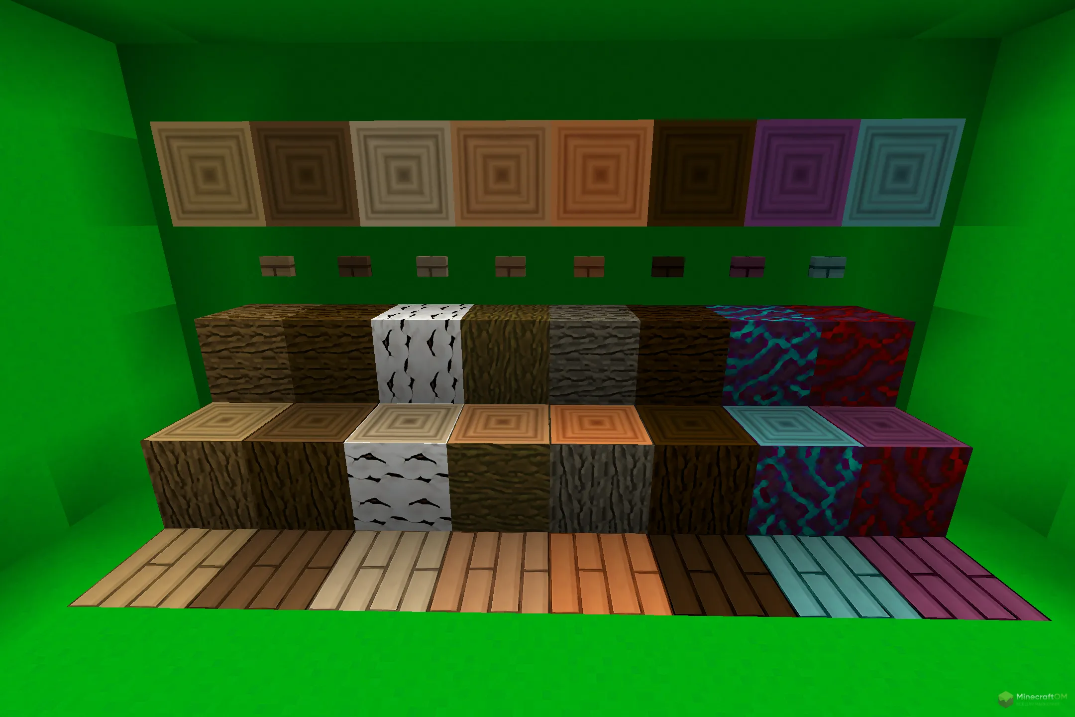 Новая древесина из текстурпака YoursCraft HD Vanilla Faithful