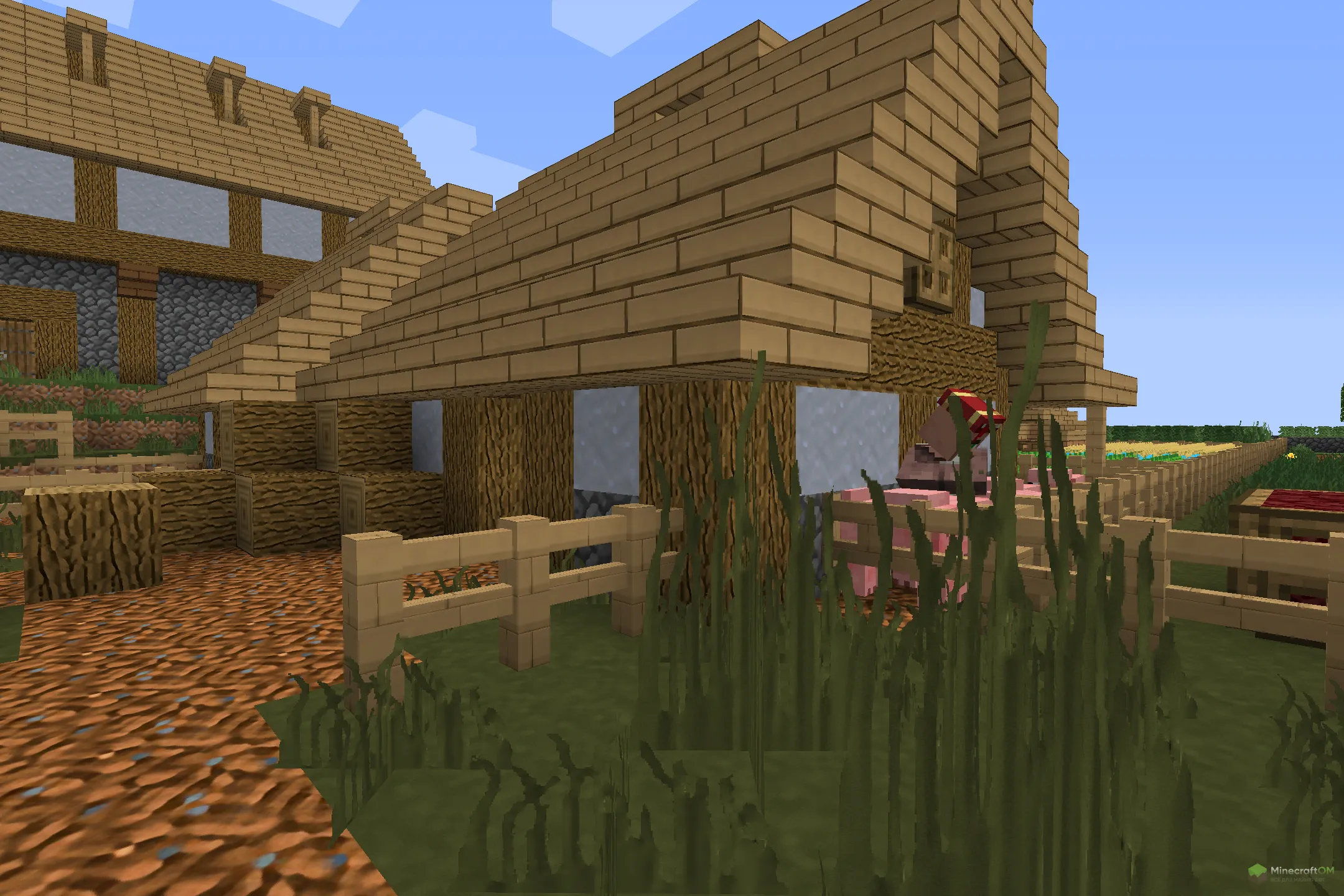 Домик из текстурпака YoursCraft HD Vanilla Faithful