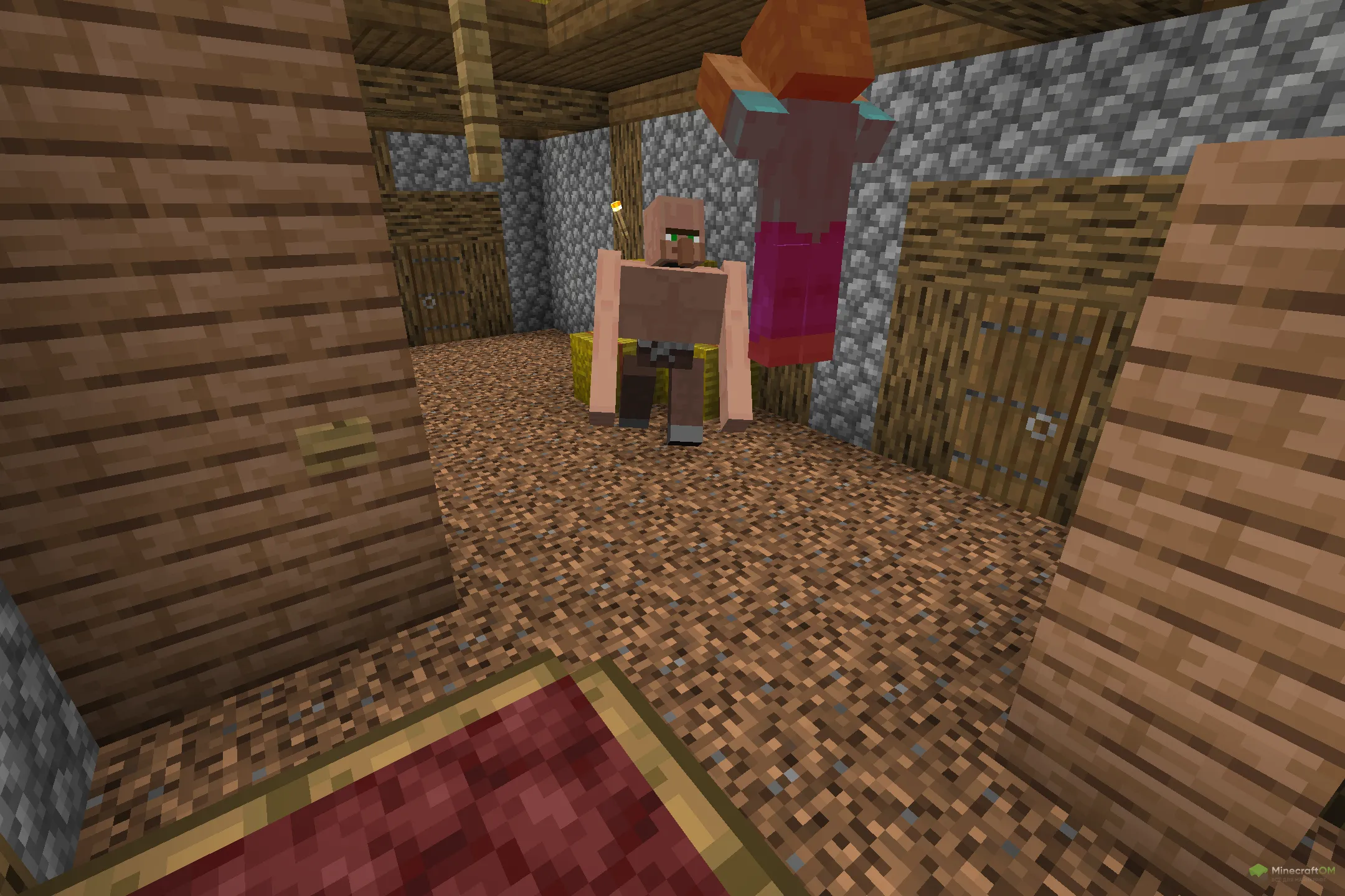 Боевка из текстурпака Stronk Villager Golems