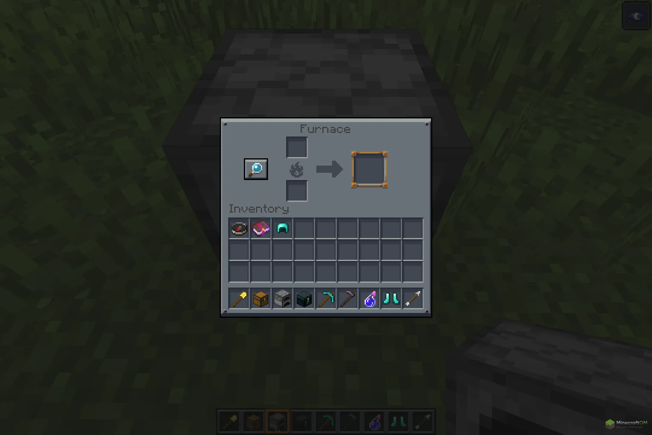 Новый интерфейс печки из текстурпака PandAce's World