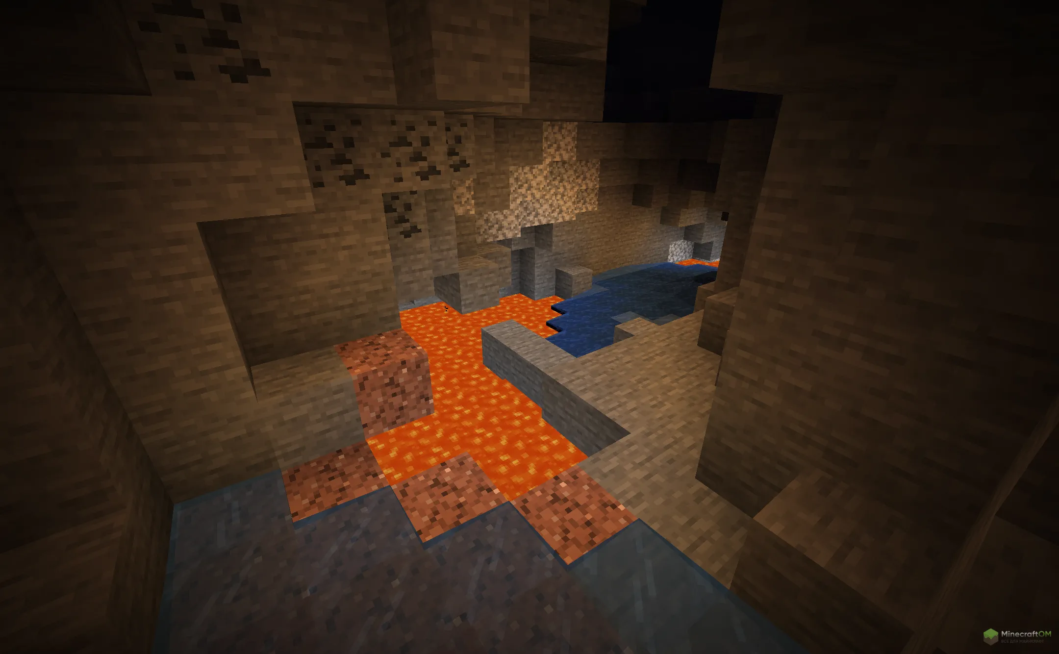 Новая лава из текстурпака Sends Realistic Lighting