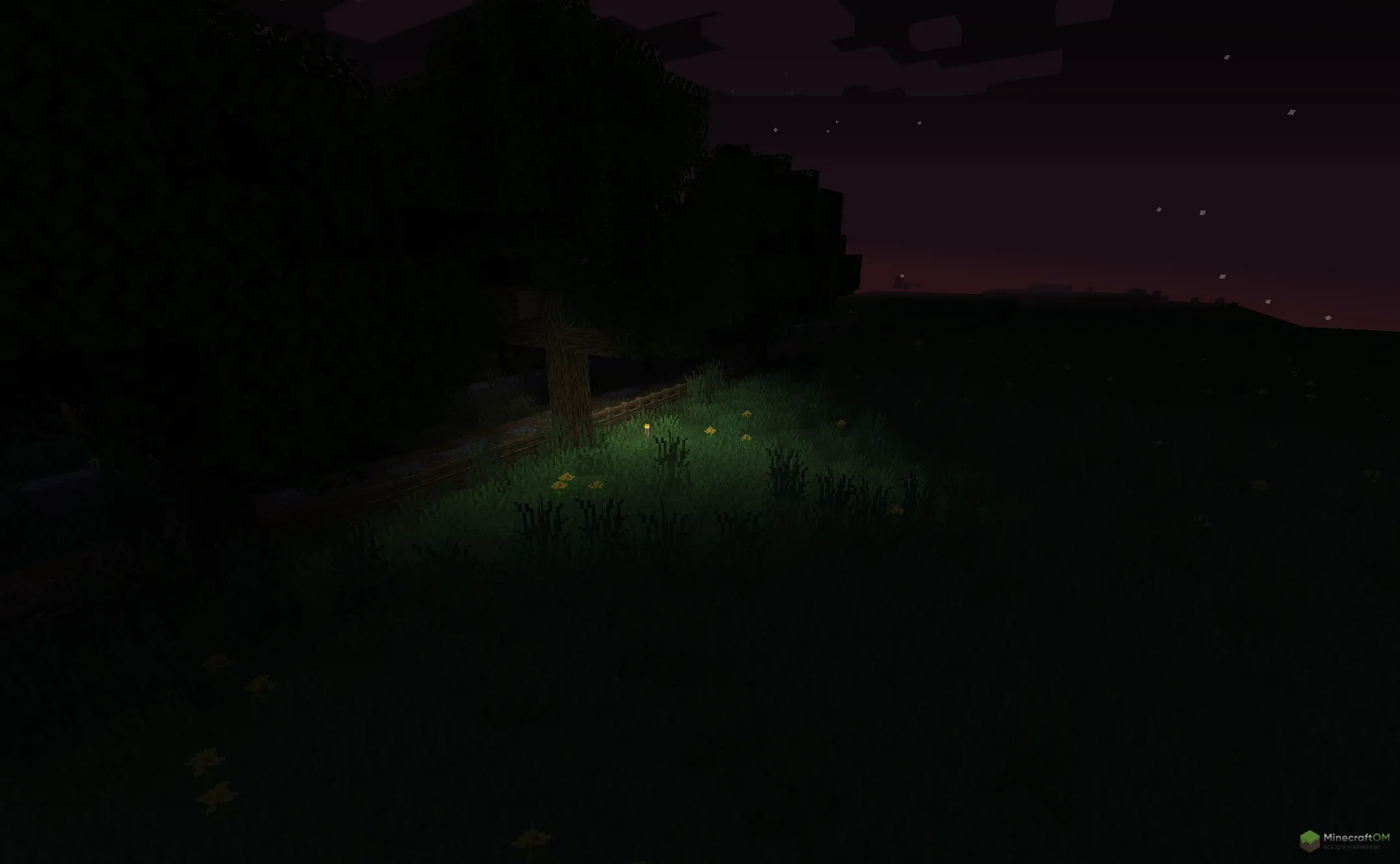 Новое освещение из текстурпака Darker Darkness