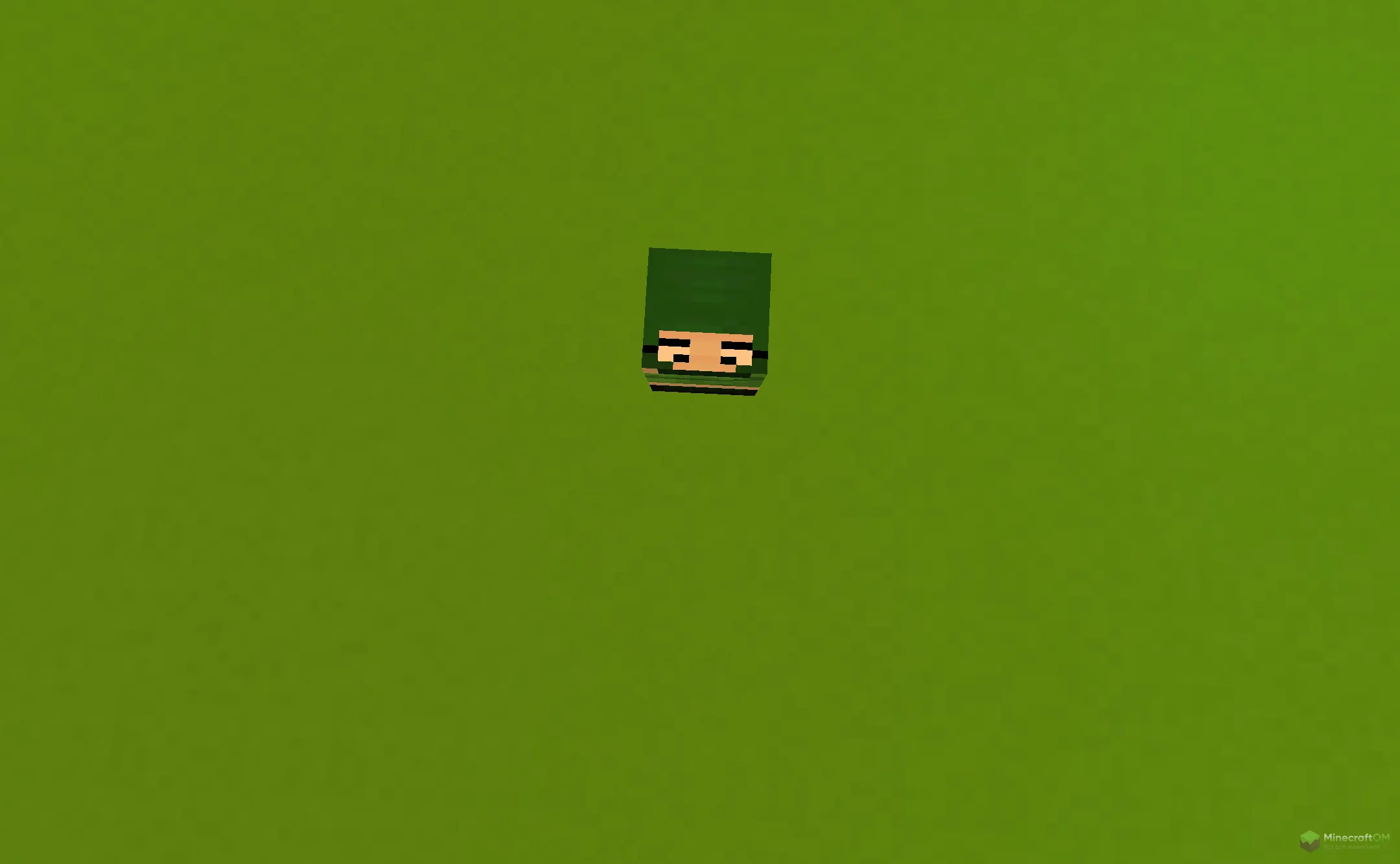 Новая голова из текстурпака Creeper Girl