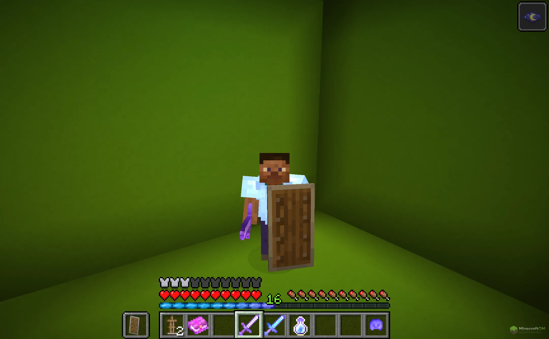 Новая броня из текстурпака Purple XP Bar and Enchantment Glint