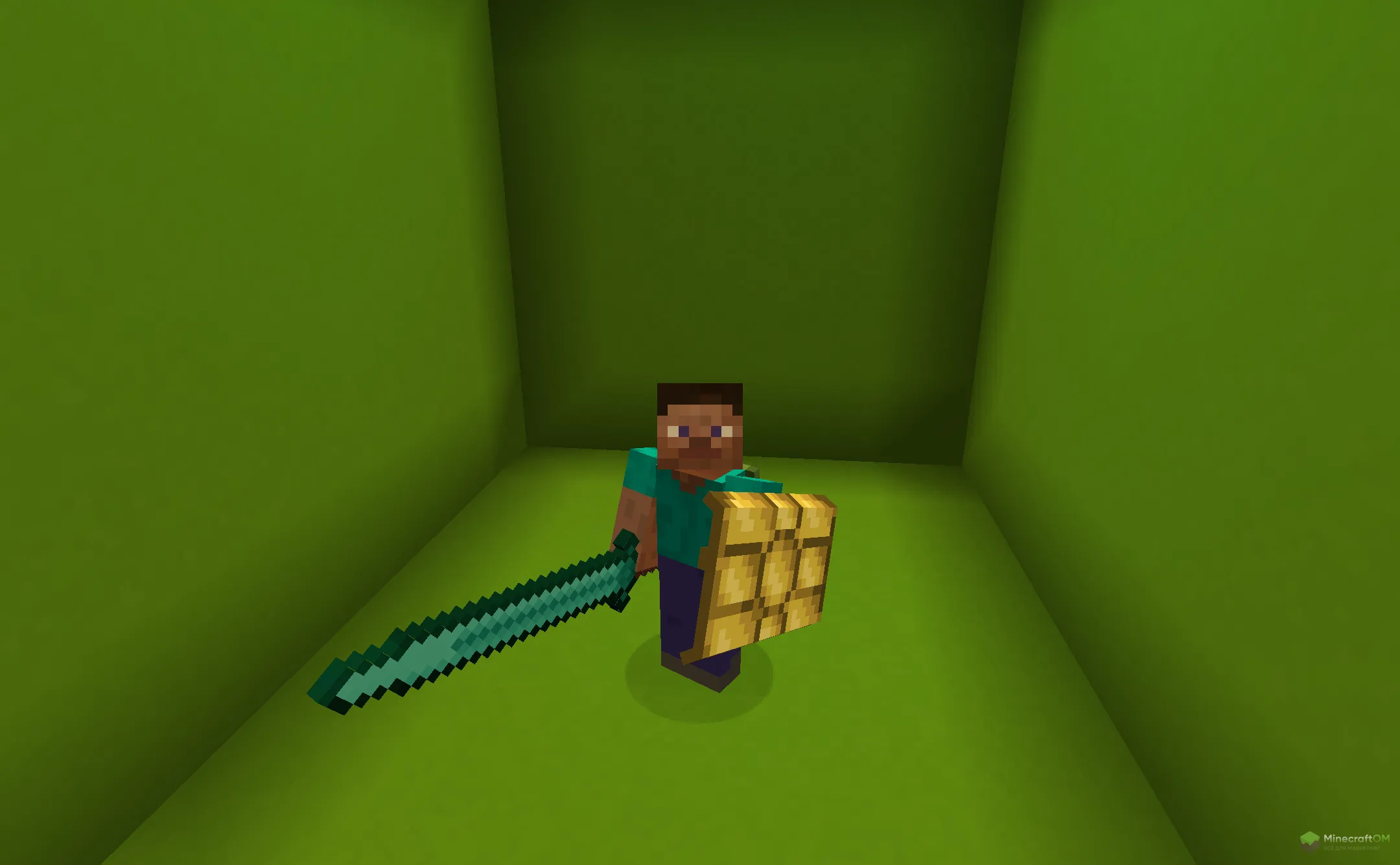 Новый золотой щит из текстурпака Spartan Shields Fix for Epic Fight