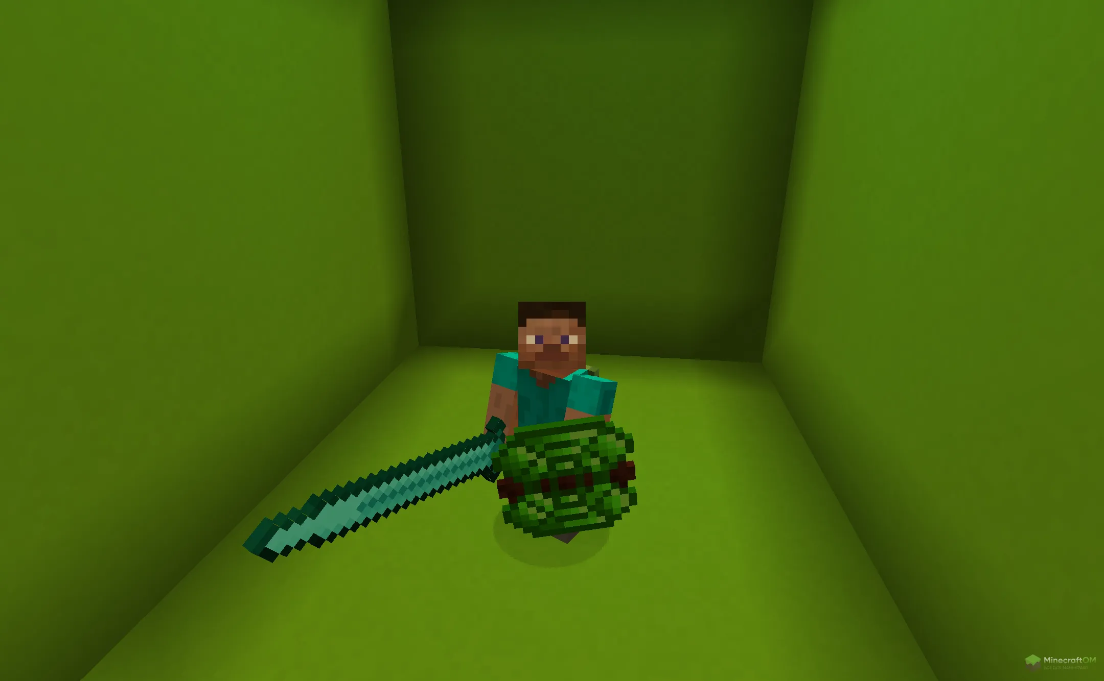 Новый изумрудный щит из текстурпака Spartan Shields Fix for Epic Fight