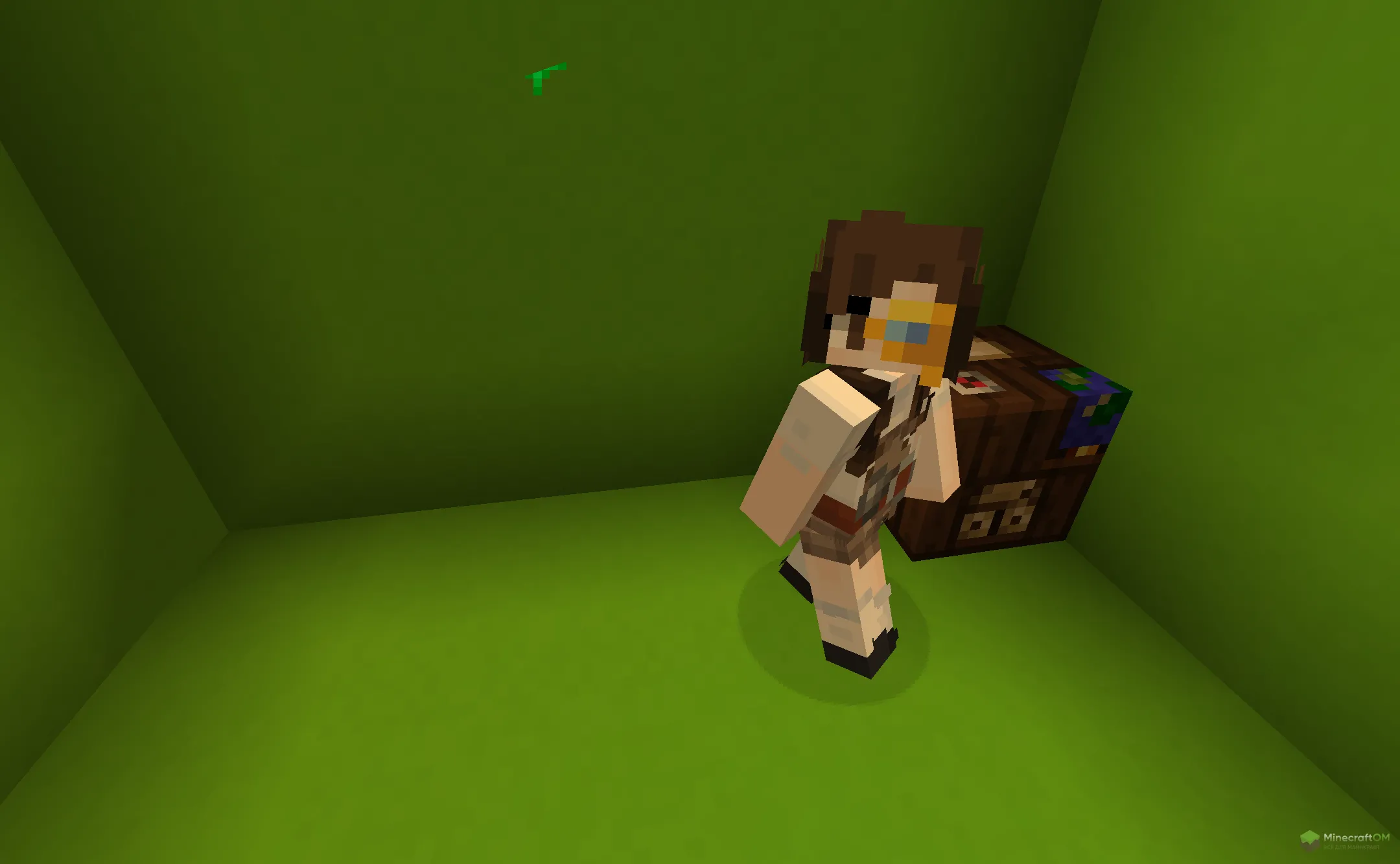 Новый житель картограф из текстурпака Omnix Girl Villagers