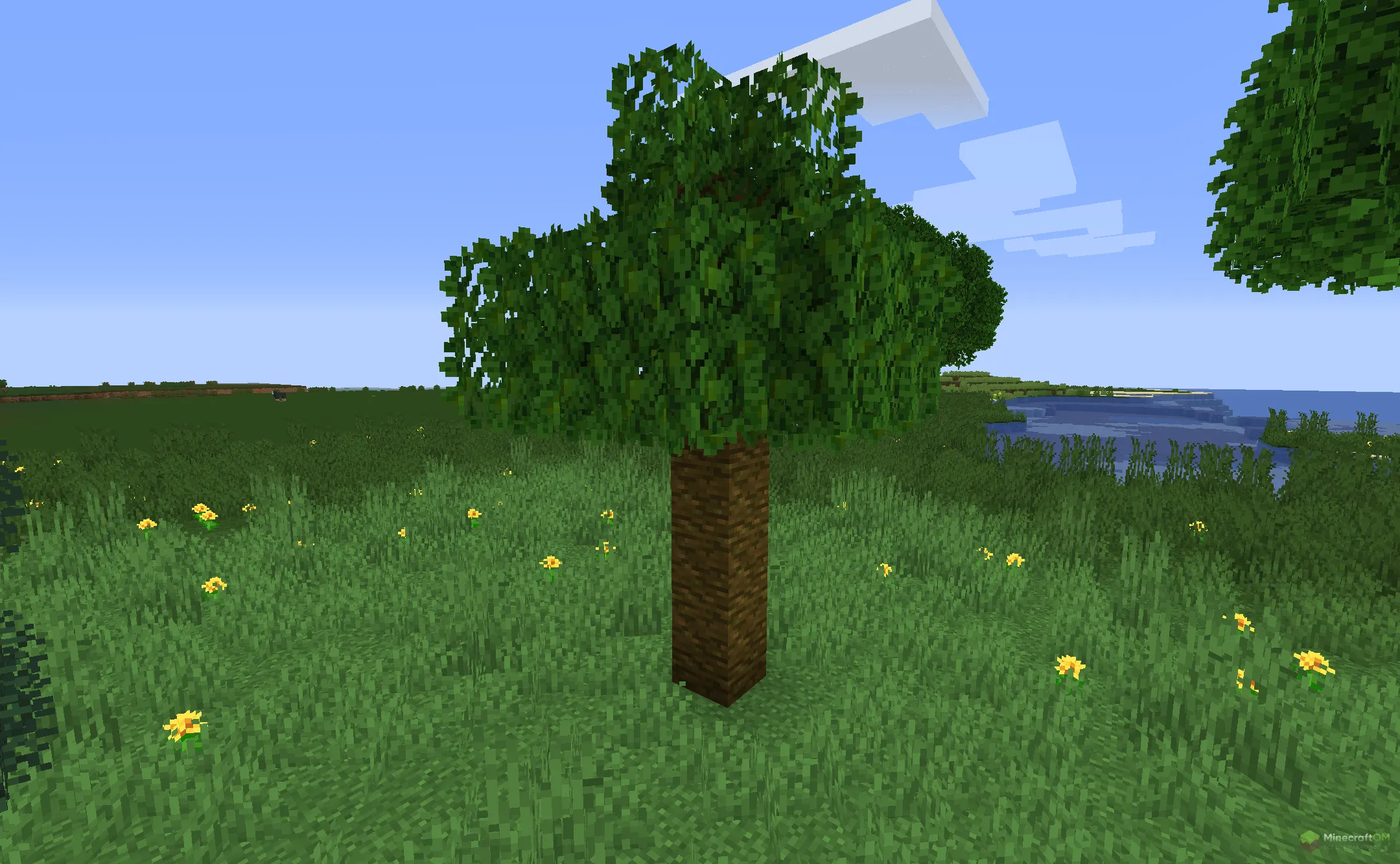 Новый дуб из текстурпака UltimaCraft Leaf