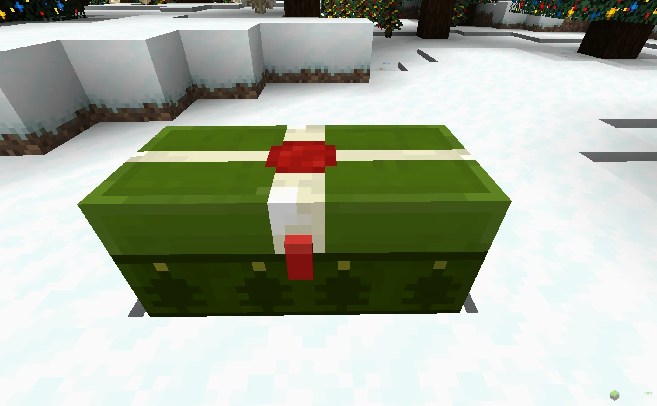 Новый сундук из текстурпака New Default Style Christmas Pack