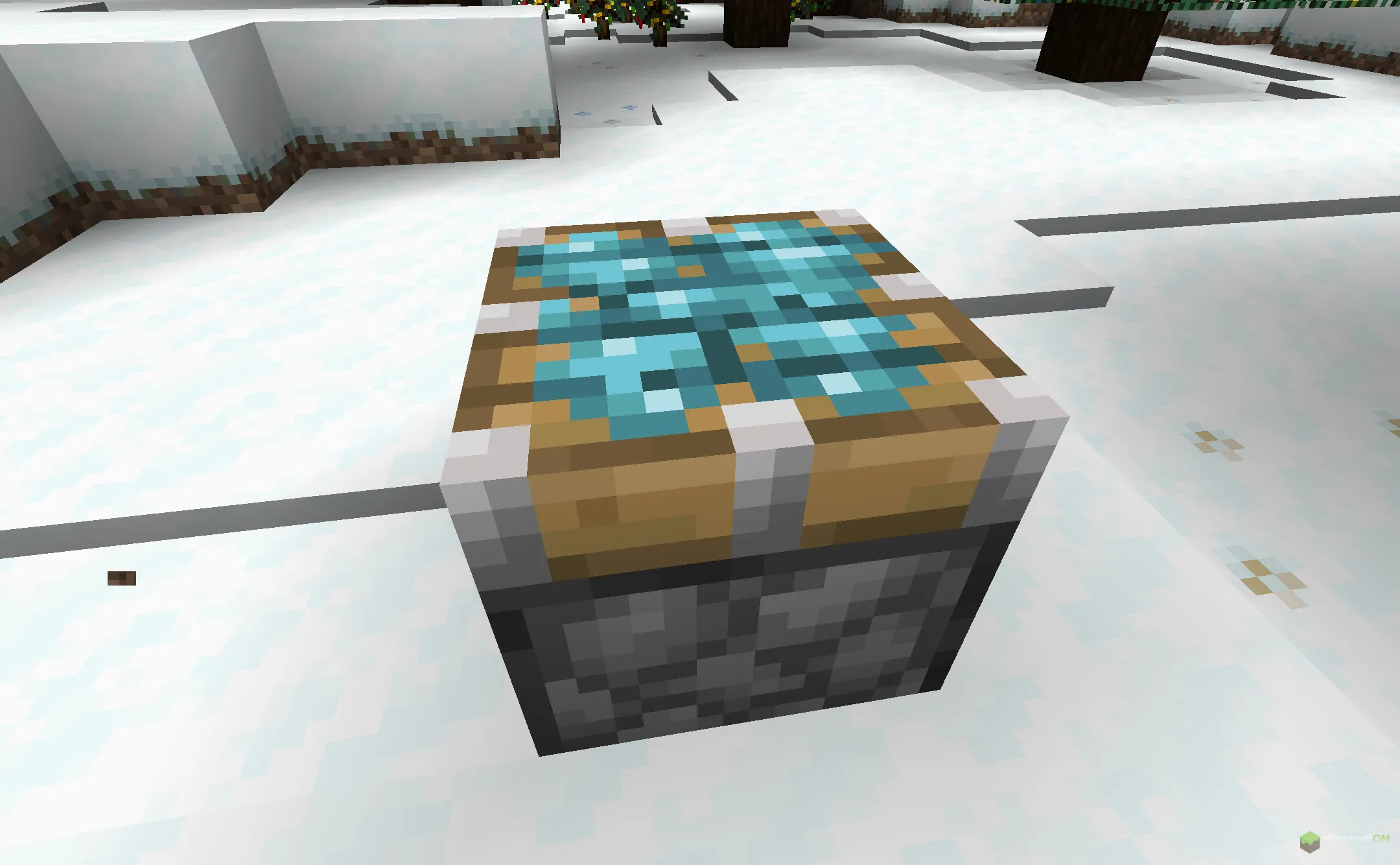 Новый липкий поршень из текстурпака New Default Style Christmas Pack