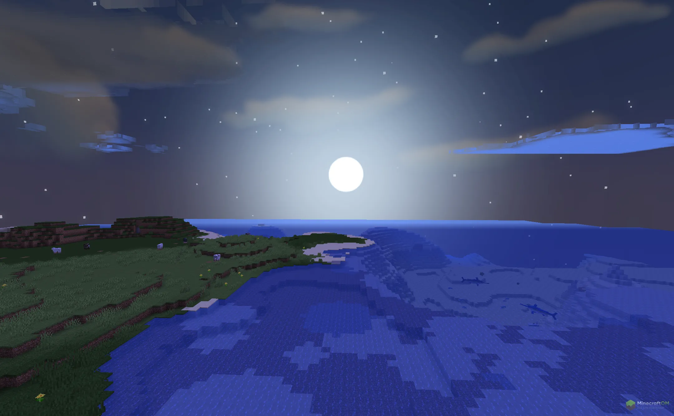 Новая луна из текстурпака Sildurs Vibrant Texture