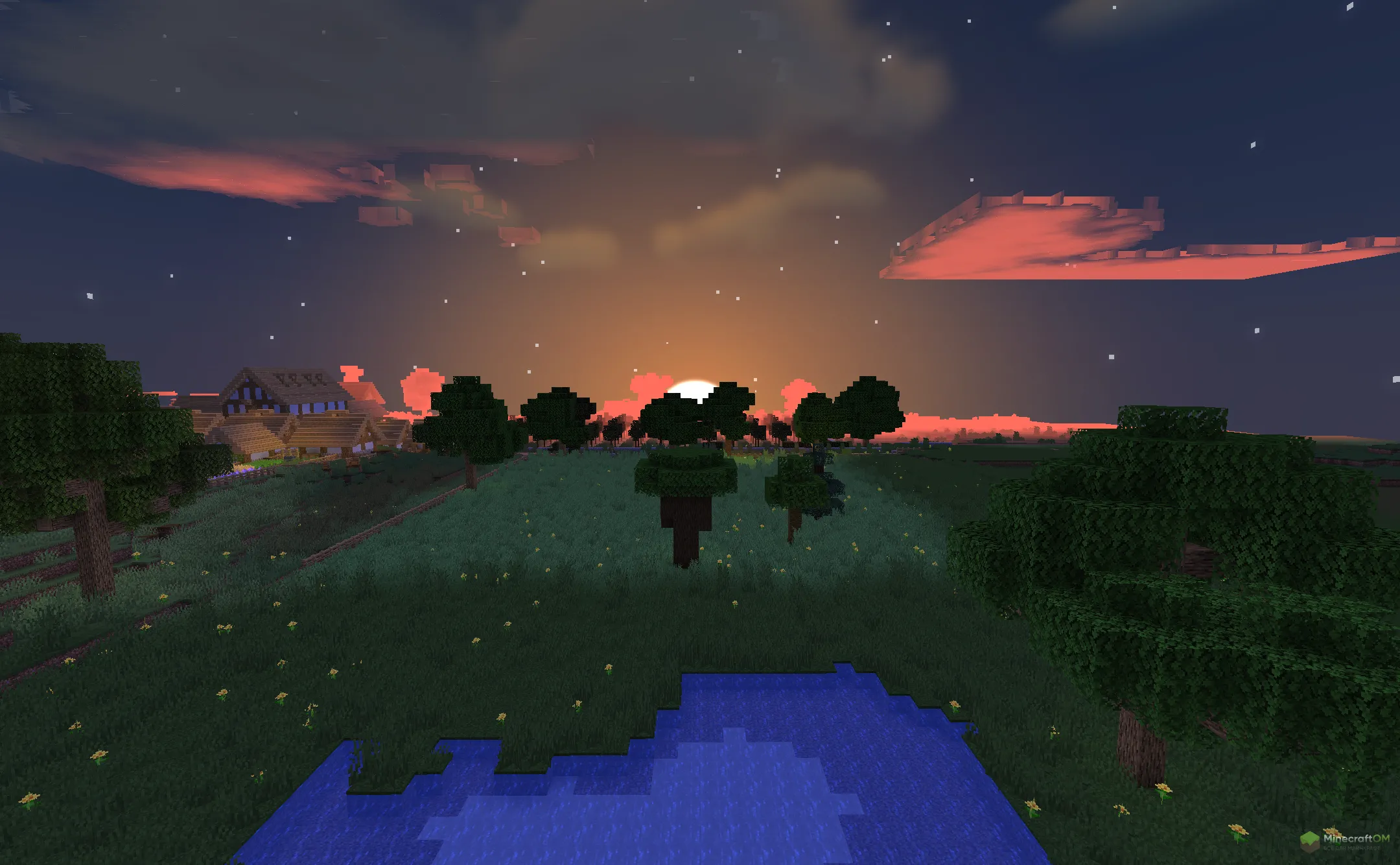 Новый закат из текстурпака Sildurs Vibrant Texture