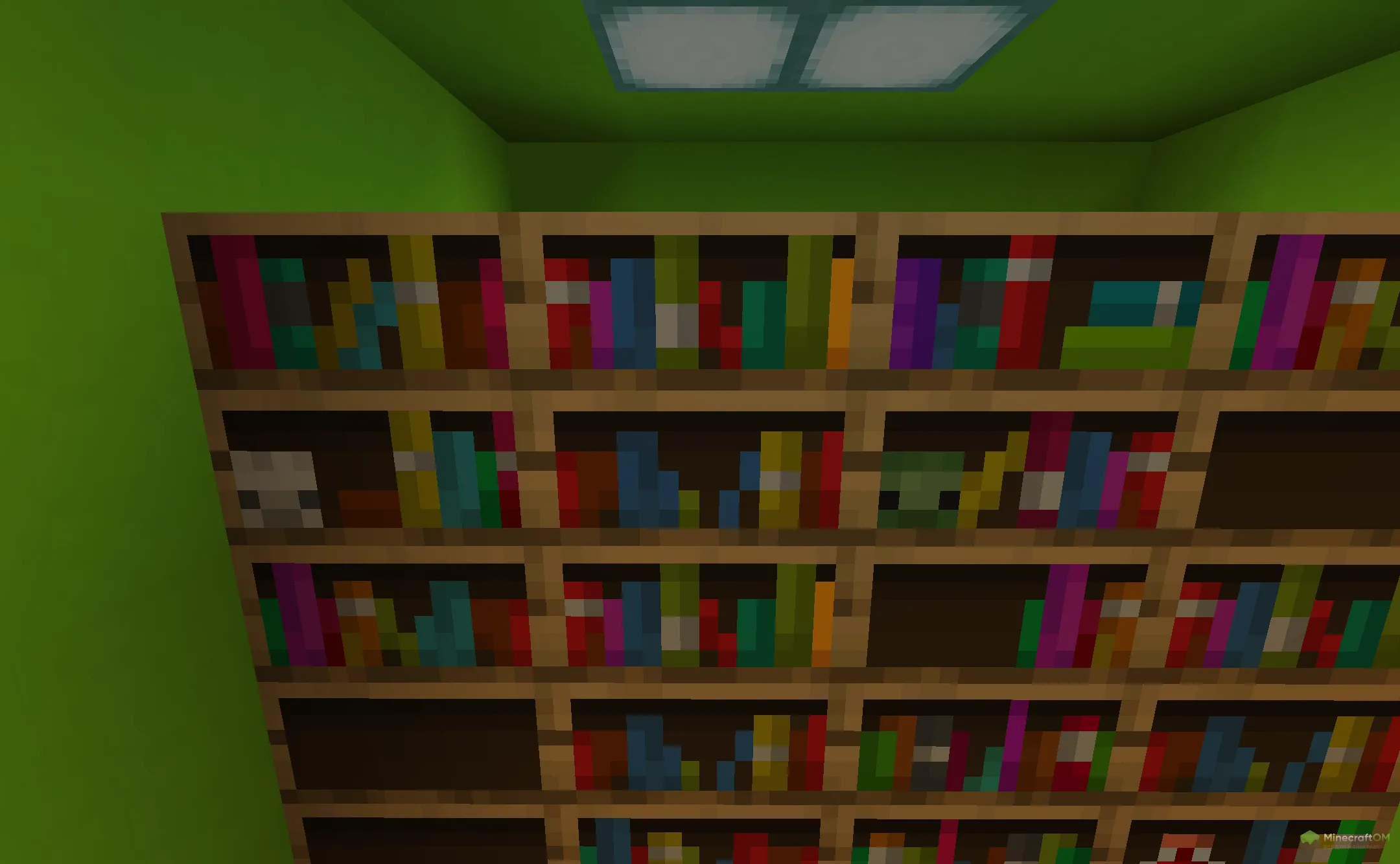 Книжные полки с головами из текстурпака Better Bookshelves