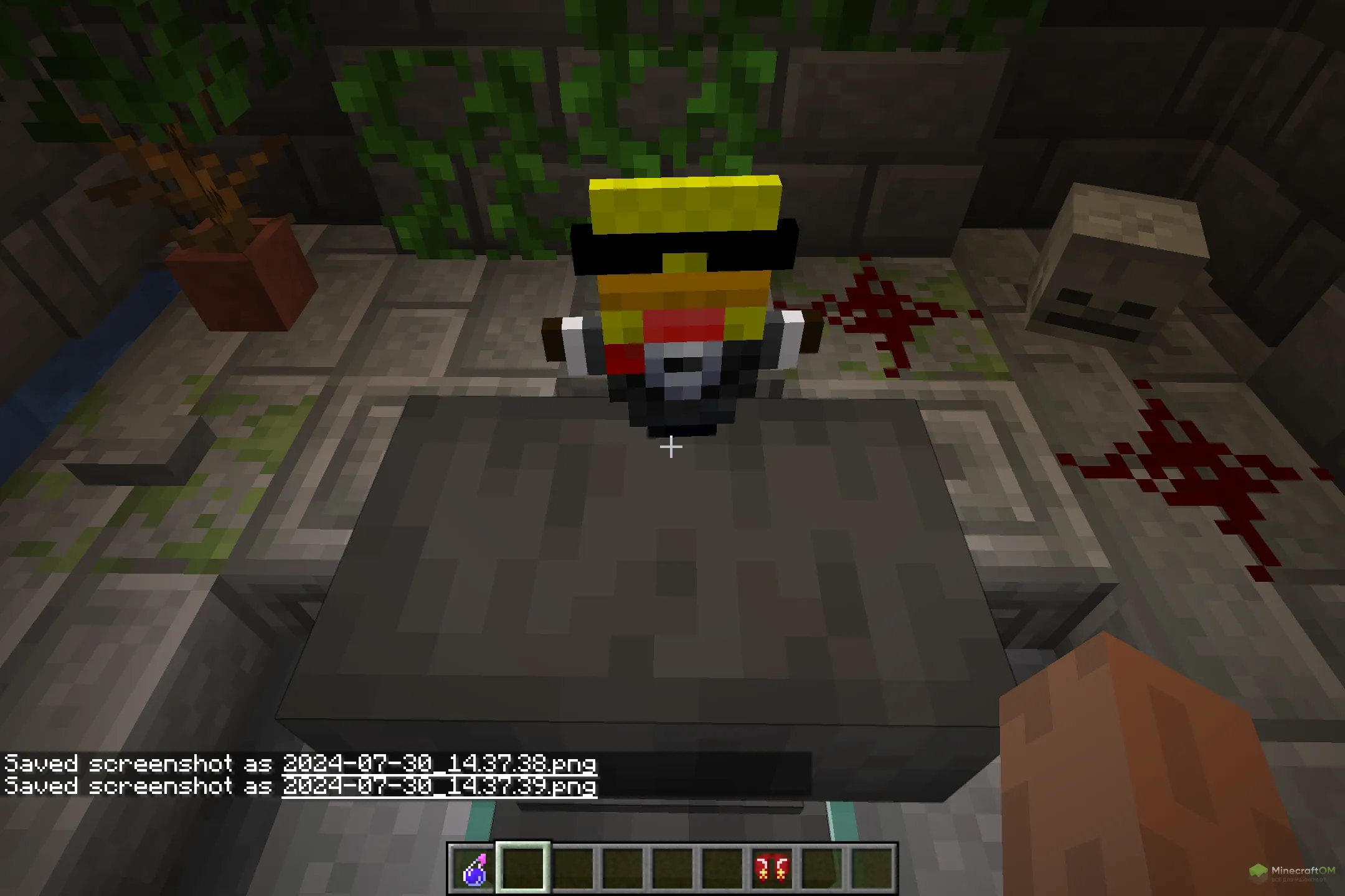 Новый тотем утка из текстурпака Player Totems