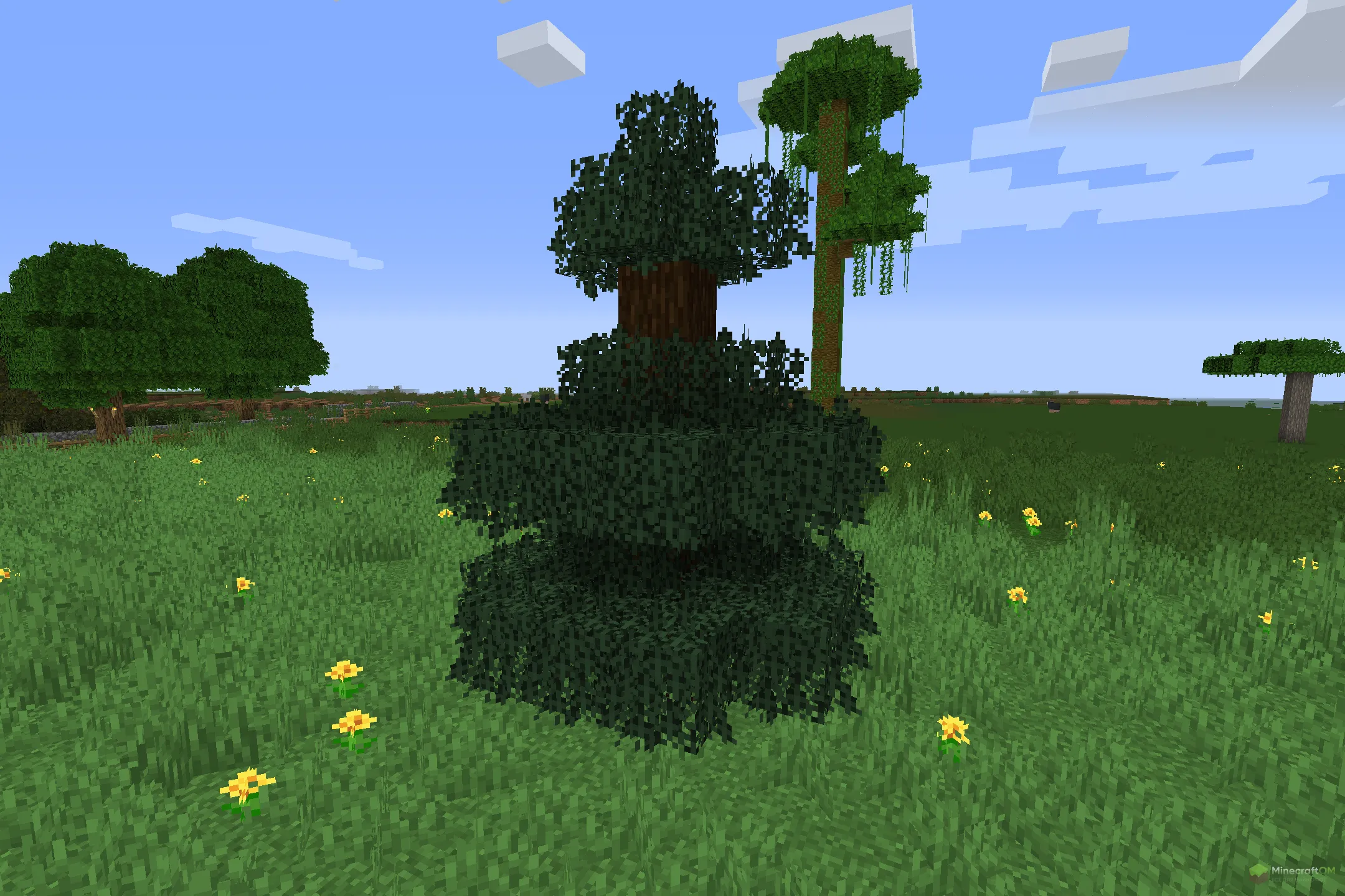 Новая ель из текстурпака Abnormals Bushy Leaves