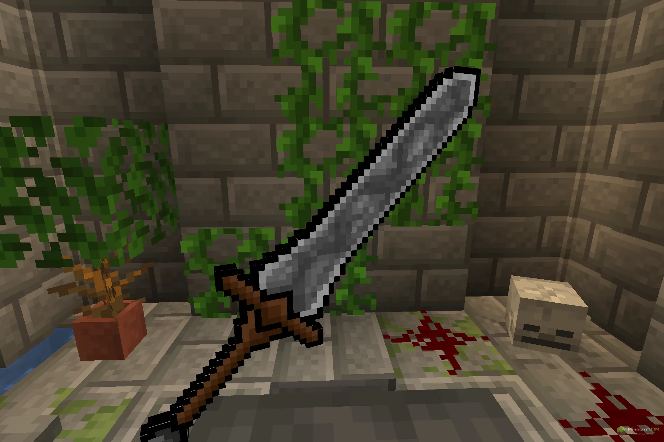 Новый каменный меч из текстурпака Zerotekz's Mythic Weaponsworks