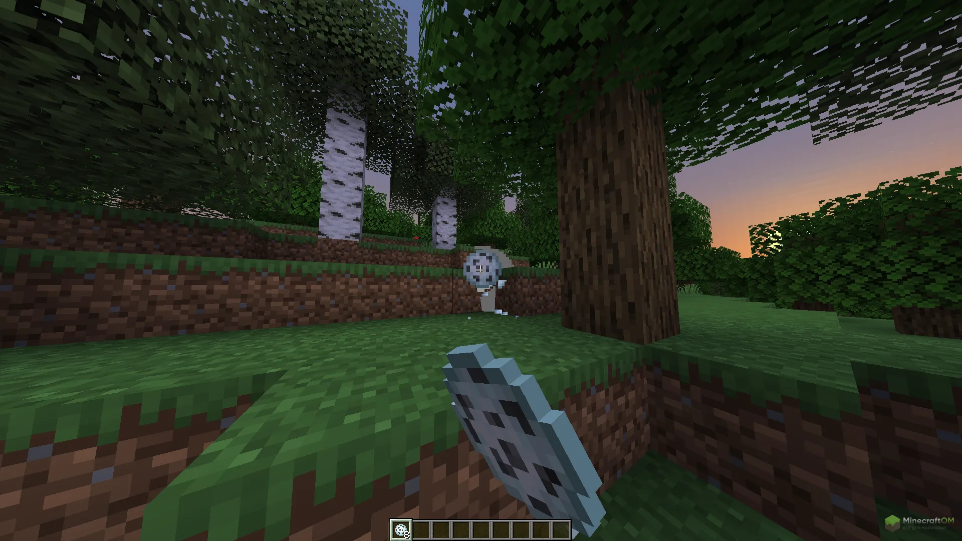 Взрывной снежок из мода Snowy Weaponry