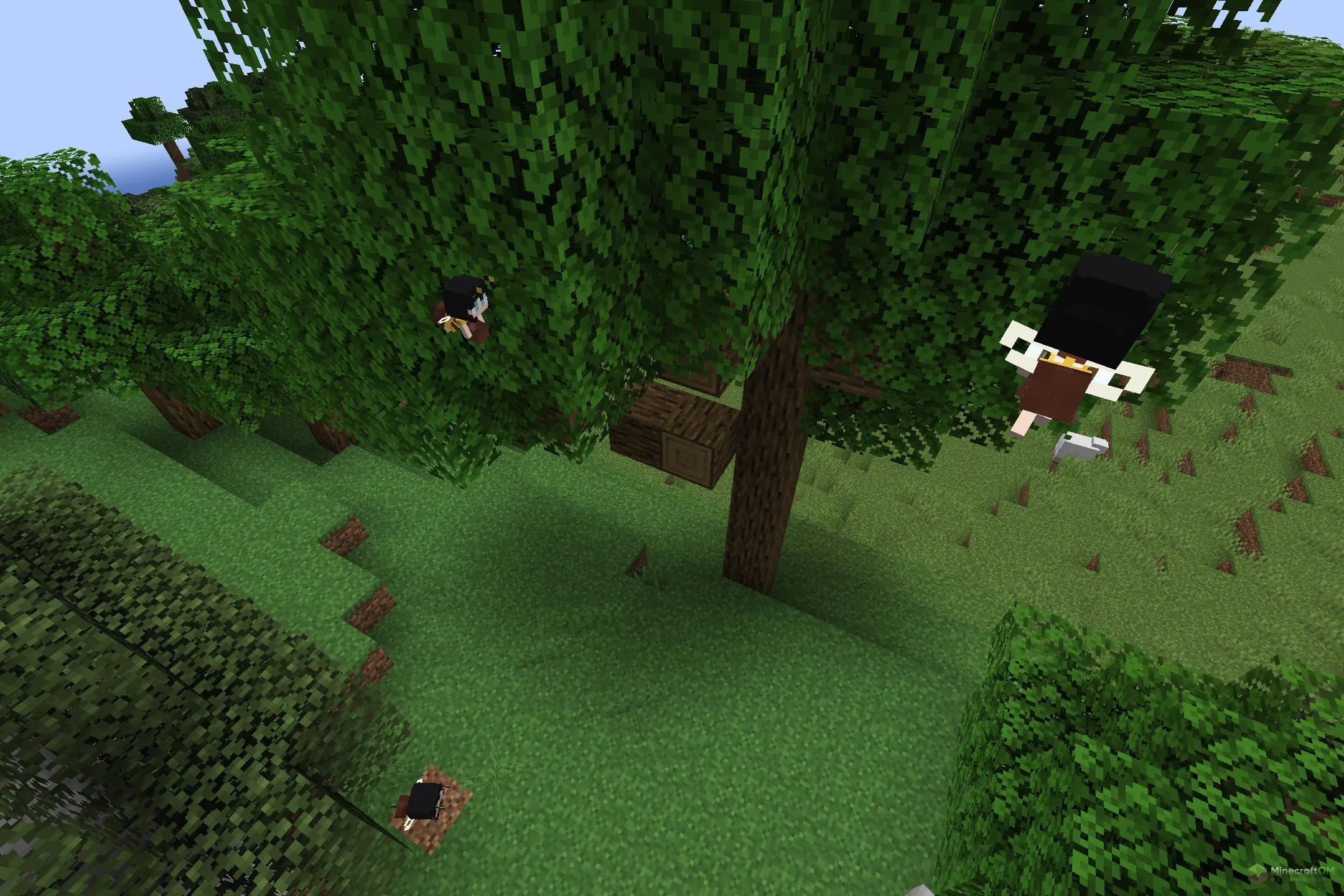 Пчелки и улей из текстурпака Bee Girl