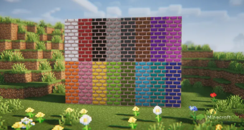 Разнообразие цветов и блоков