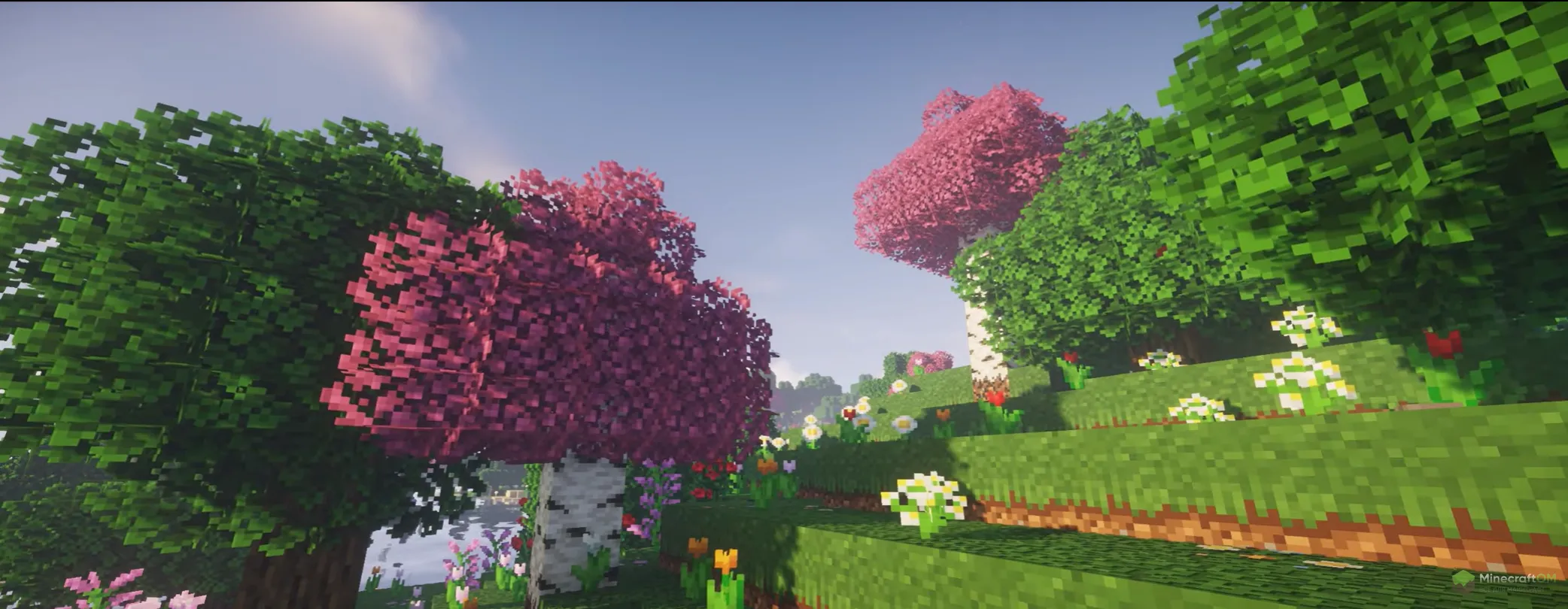 Новый биом цветочного леса из текстурпака UltimaCraft PBR