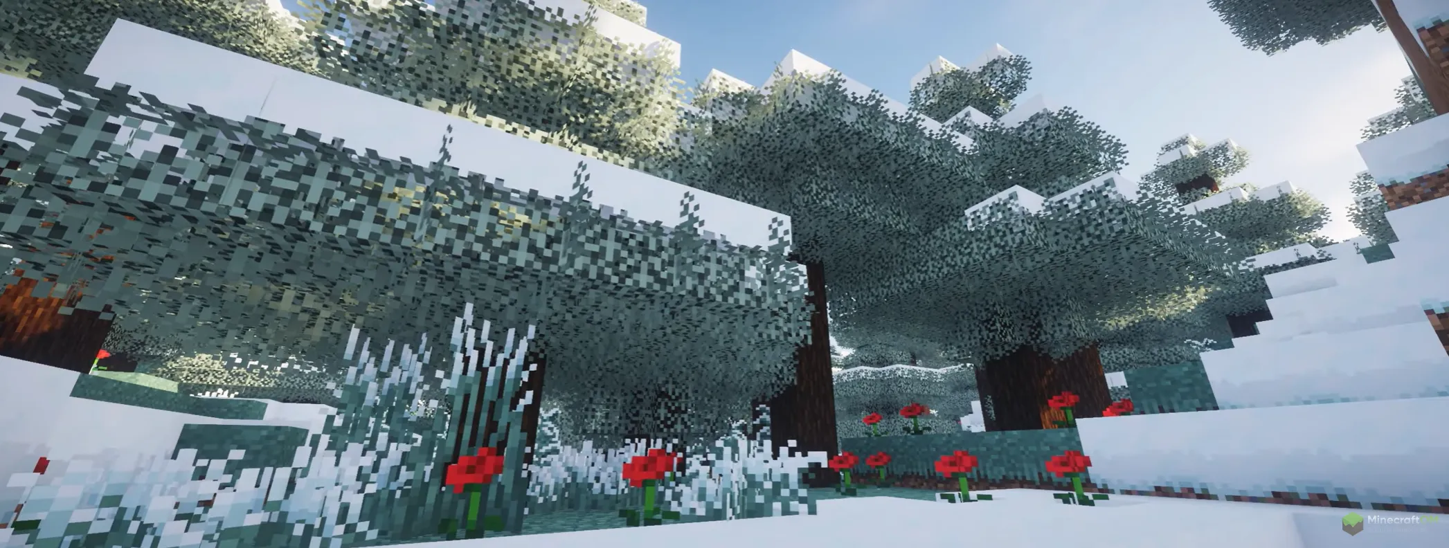 Новый биом тайги из текстурпака UltimaCraft PBR