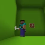 Новый сломанный алмазный топор из ресурспака Broken Tools