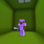 Новое свечение железной брони из текстурпака Purple XP Bar and Enchantment Glint