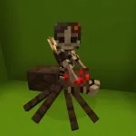 Новый скелет наездник из текстурпака Skeleton Girls