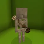 Новый скелет из текстурпака Zinkenite Mobs