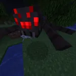 Изменение атаки пауков с модом Upgraded Mobs