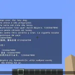 Корейский из ресурспака Modern Font Pack