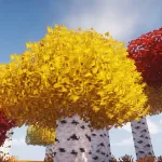 Новая береза из текстурпака UltimaCraft PBR