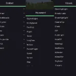 Возможность чита Cosmos менять цвет панели