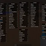 Панель функций чита MinusBounce