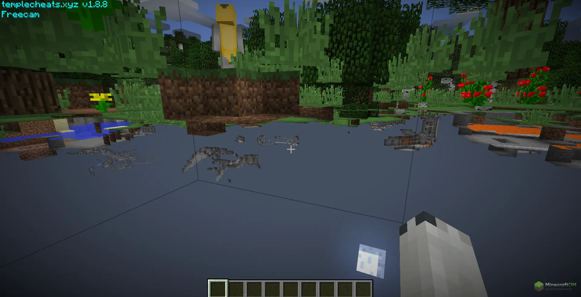 Функция Freecam чита Temple