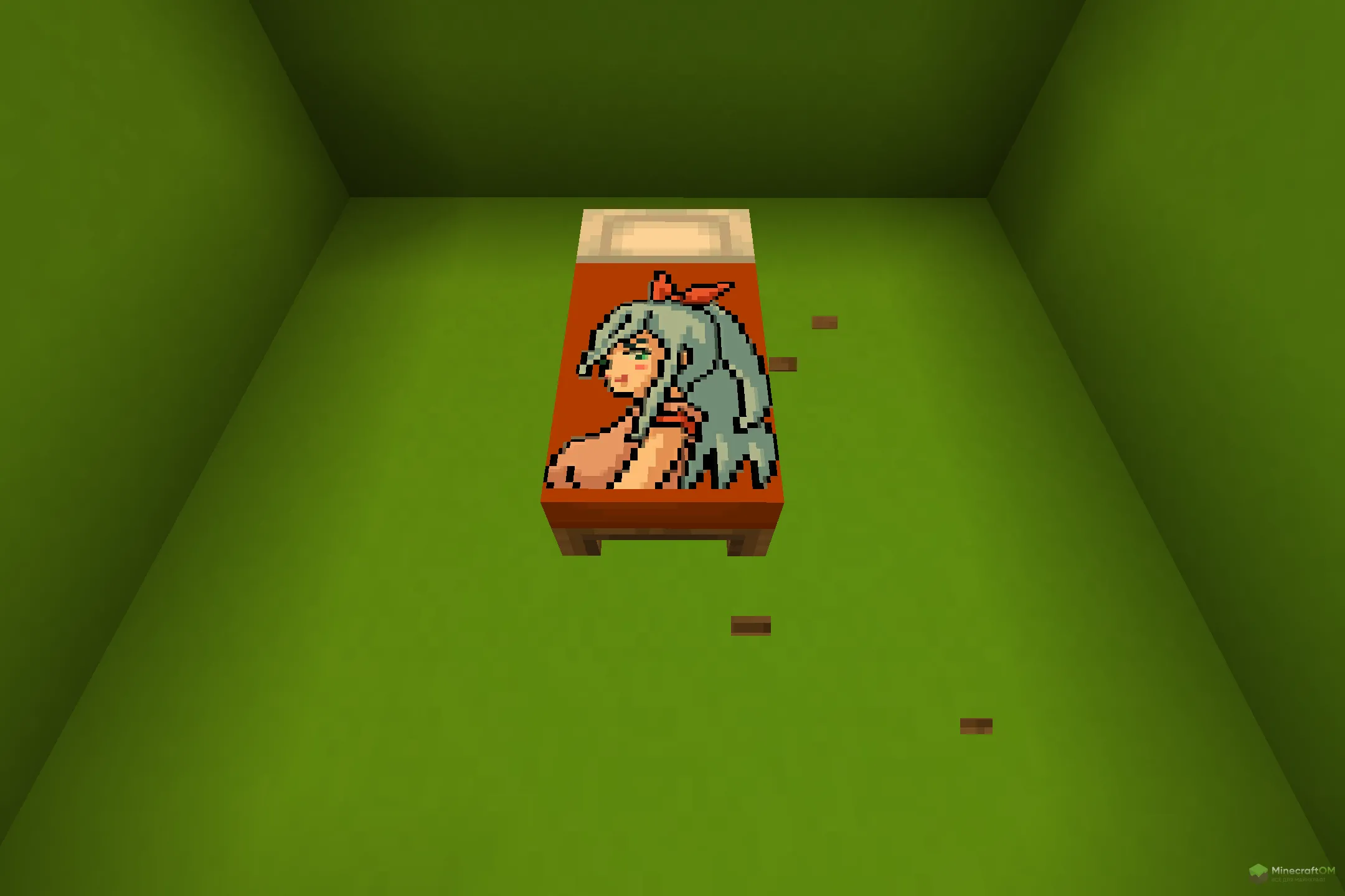 Новое одеяло из текстурпака Anime Bed Overlays