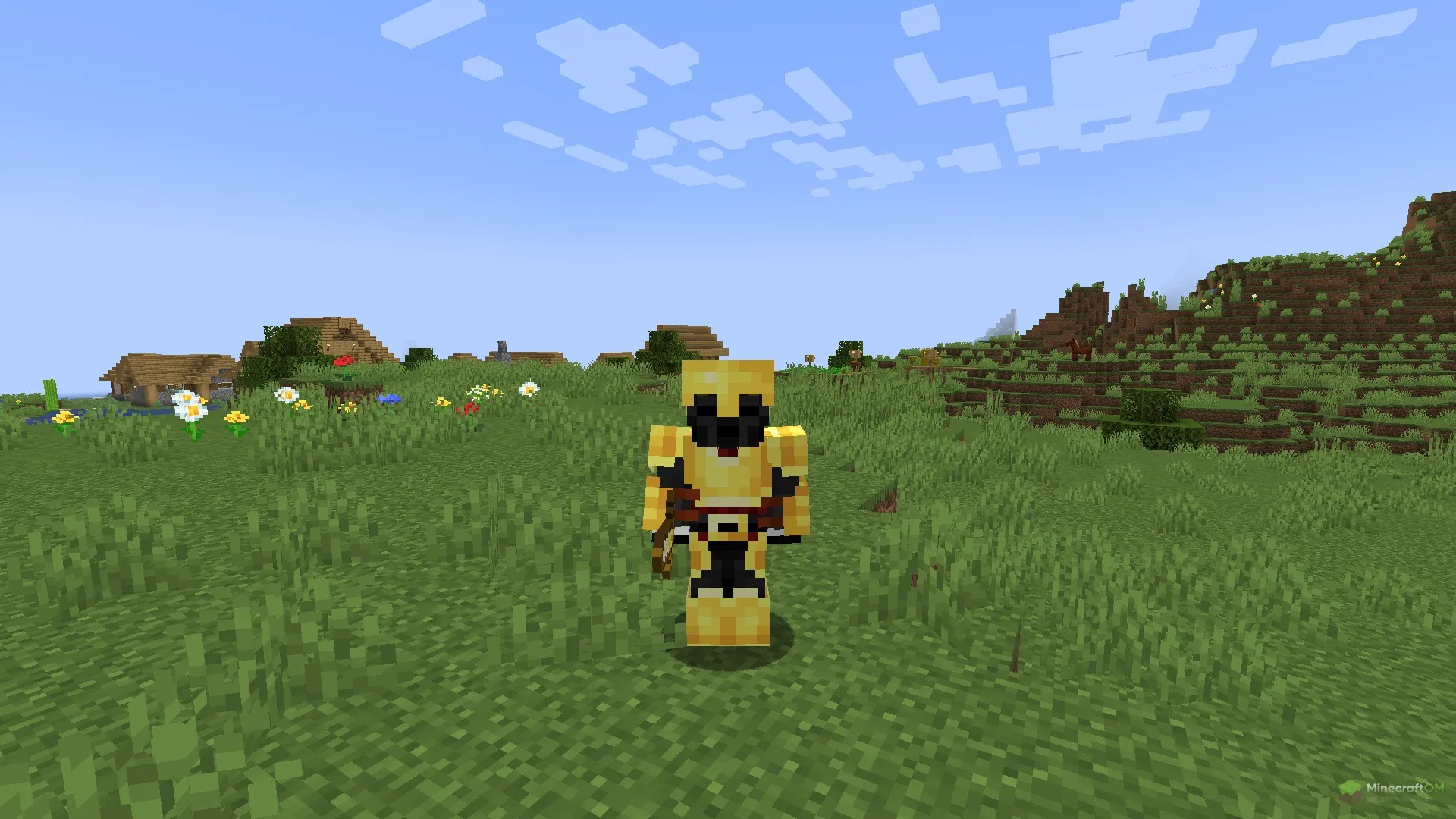 Новая золотая броня из текстурпака Spryzeens Knight Armor