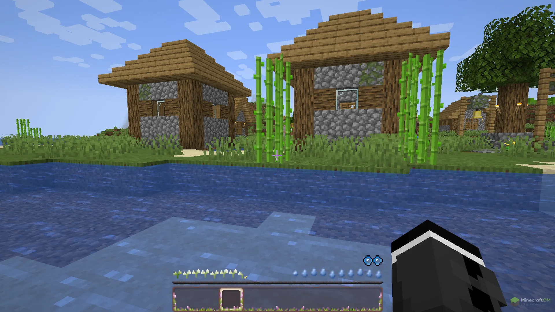 Новые иконки здоровья из ресурспака Overgrown Flowery Hotbar