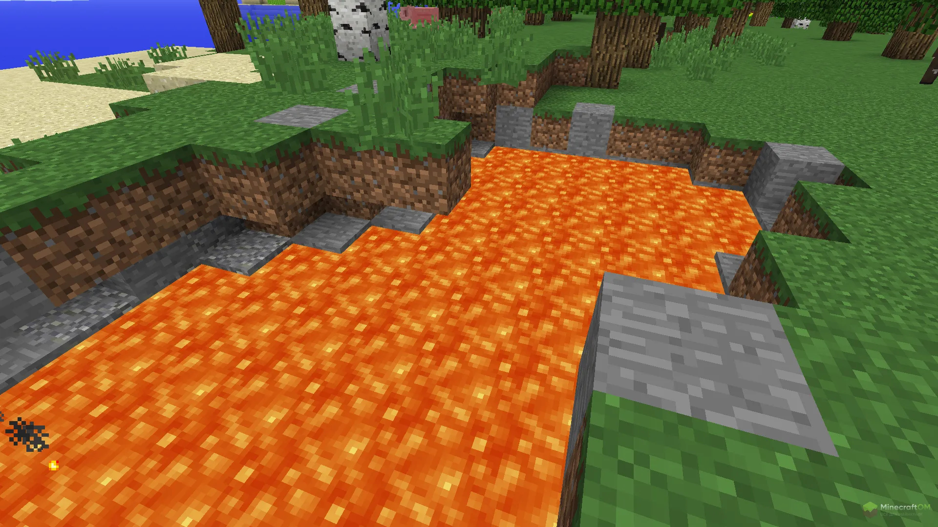 Новая лава из текстурпака Old Default