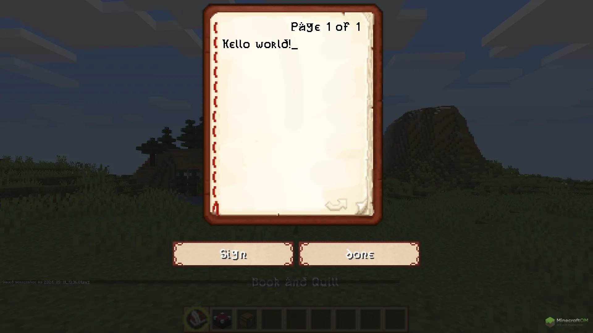 Новая книга из текстурпака Ever On The Lord of the Rings Texture Pack