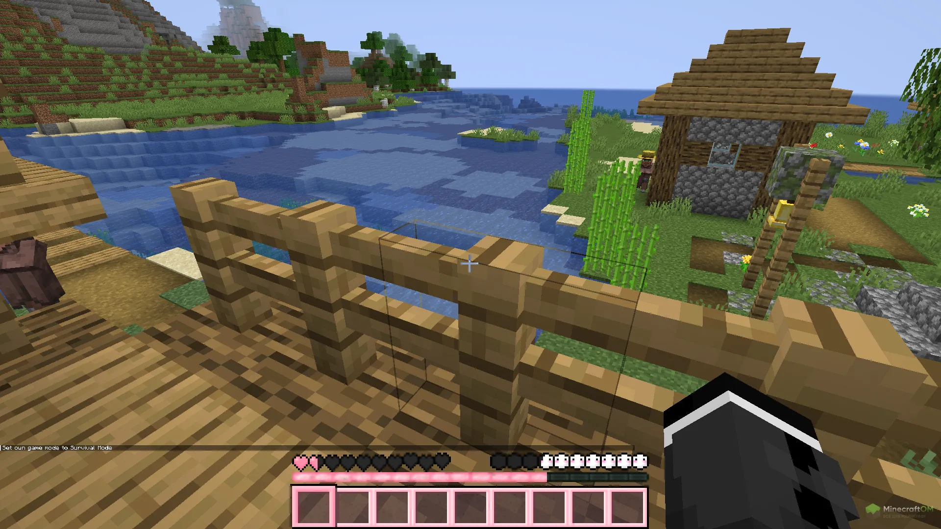 Новое оформление из текстурпака Pinkus Pink GUI Pack