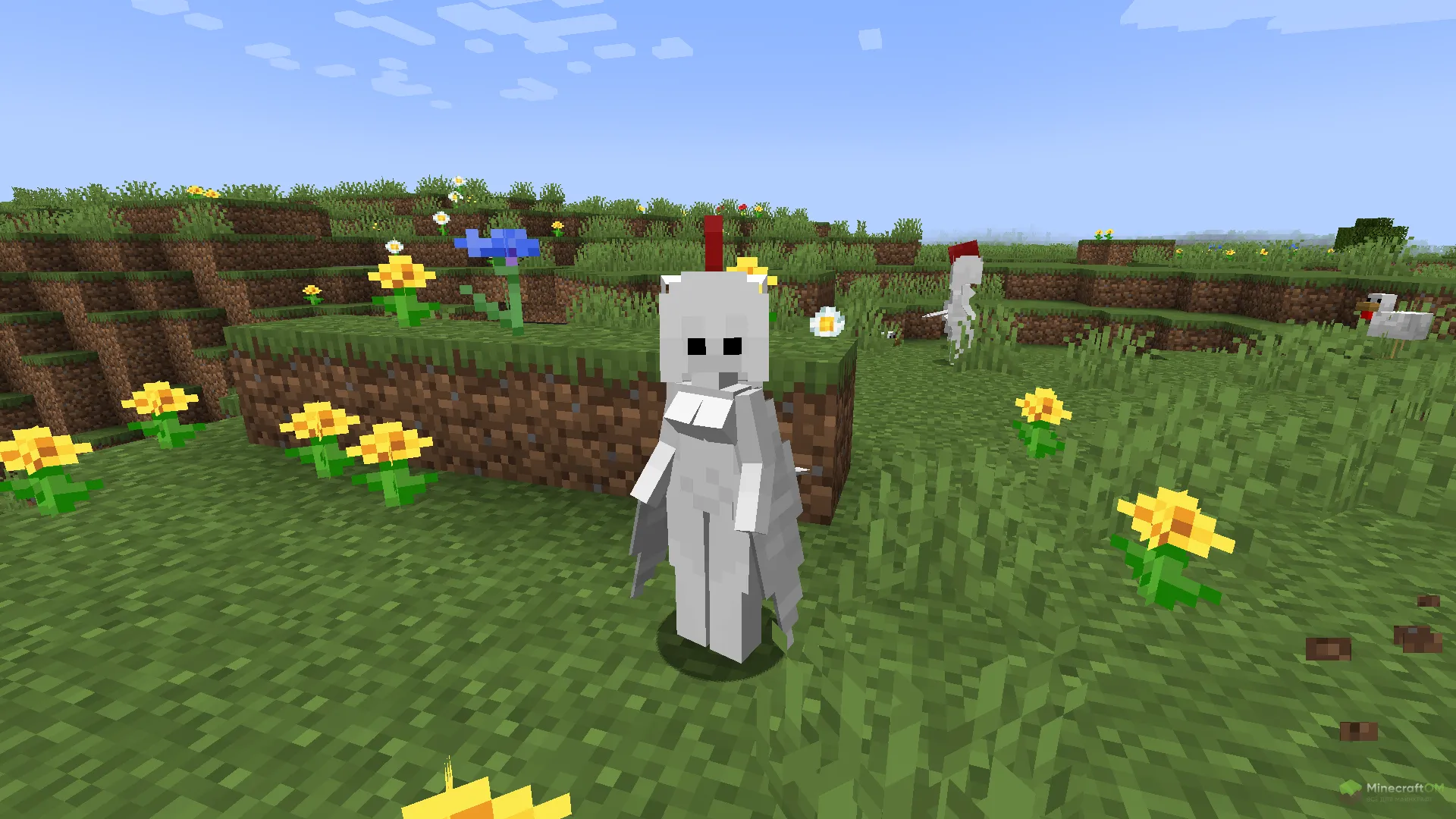 Новая девочка курица из текстурпака Waifu Husbando Girl Mobs