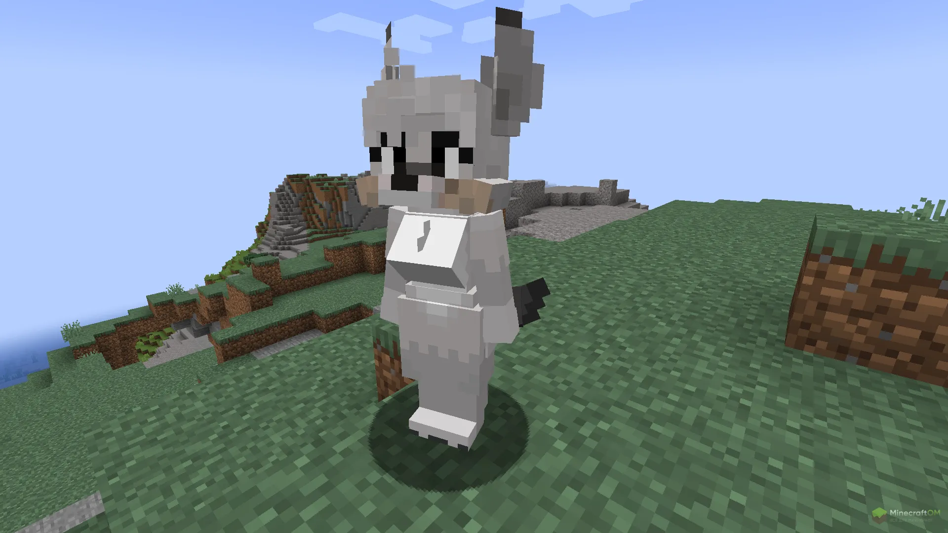 Новый белый волк из текстурпака Wolf Girl