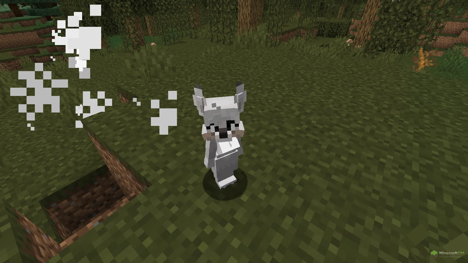 Новый белый волчонок из текстурпака Wolf Girl