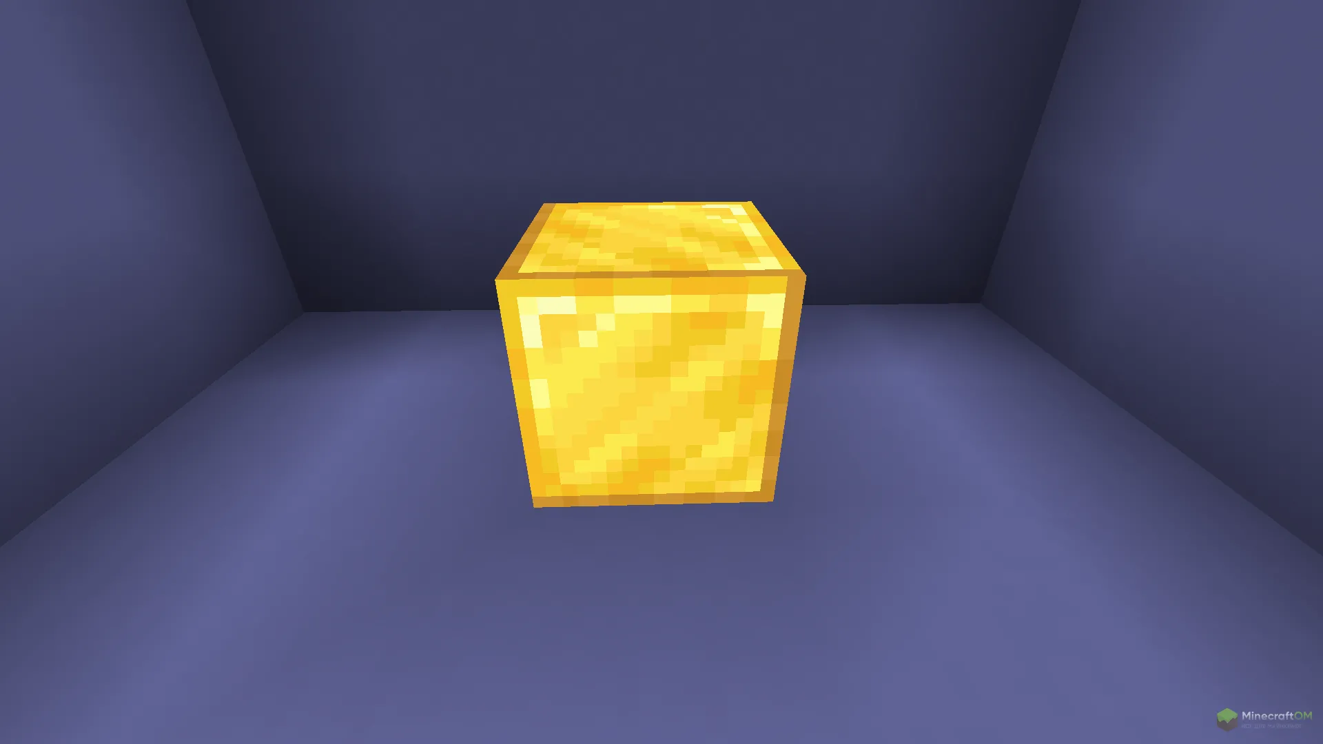 Новый золотой блок из текстурпака GrandmaPorks Emissive Textures