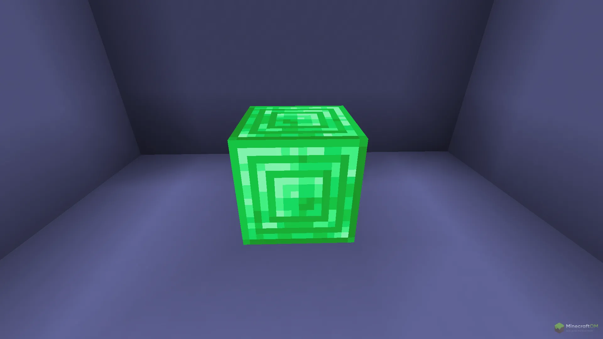 Новый изумрудный блок из текстурпака GrandmaPorks Emissive Textures