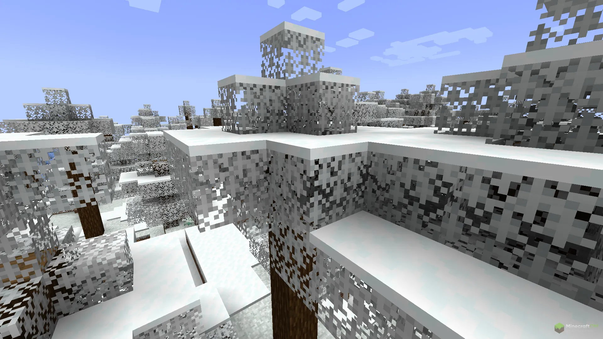 Новое дерево из текстурпака Winter Foliage