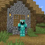 Новая алмазная броня из текстурпака